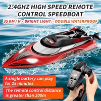 Yacht télécommandé HJ810B 2.4G haute vitesse 30+ MPH avec système de refroidissement par eau, bateau RC de sport, jouet