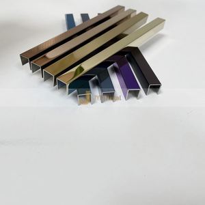 Moldura Decorativa para Azulejos de Pared EX339 SS304, Tira Dorada Moderna de Acero Inoxidable para Decoración Interior de Apartamentos, Duradera e Impermeable - Product Image 2