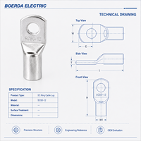 Terminal de sertissage électrique Spade SC 2,5 mm 4 broches pour câble de recharge et tableau de distribution