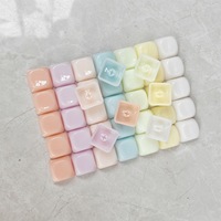 M-OA Profile PC Mirror Macaron Color Keycaps DIY Custom Keyboard Caps Jade Mechanical Keyboard Keycaps