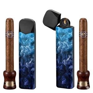 Encendedor Eléctrico Desechable, Moderno, Cuadrado, de Aluminio, Accesorios para Tabaco y Cigarros, 16 Colores Disponibles, Voltaje Ajustable, Litio - Product Image 6