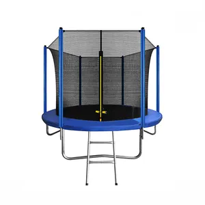 High Quality Cheap Big Spring Outdoor Trampoline Kids Adult Round Fitness Trampoline with Safety Enclosure