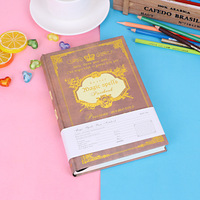 En gros A5 Taille Épais Vintage Grimoire Cahier Rétro Européen Hardback Épais Papier Journal