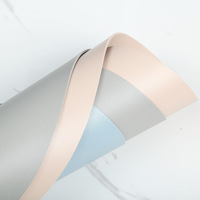 Set de table en cuir de style américain, résistant à la chaleur, imperméable à l'eau et à l'huile, isolant, style nordique, moderne, minimaliste, rond, couleur unie