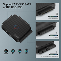FIDECO 2,5 3,5 IDE SATA USB 3,0 adaptador de disco duro convertidor USB 3,0 SATA 2,5 3,5 IDE Disco Duro HDD SSD adaptador