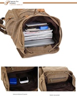 Sac à dos en toile pour homme, style européen et américain, tendance décontracté, pour ordinateur portable et étudiant, vente directe usine, commerce extérieur, léger