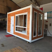 Maison préfabriquée en conteneur pliable de 20 pieds, modulaire, extensible, portable, bureau à domicile, petite villa mobile, conteneur d'expédition pliable