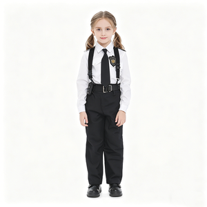 Costume <span class=keywords><strong>de</strong></span> policier pour enfants <span class=keywords><strong>de</strong></span> qualité supérieure pour Halloween et le carnaval, combinaison en polyester - Product Image 2