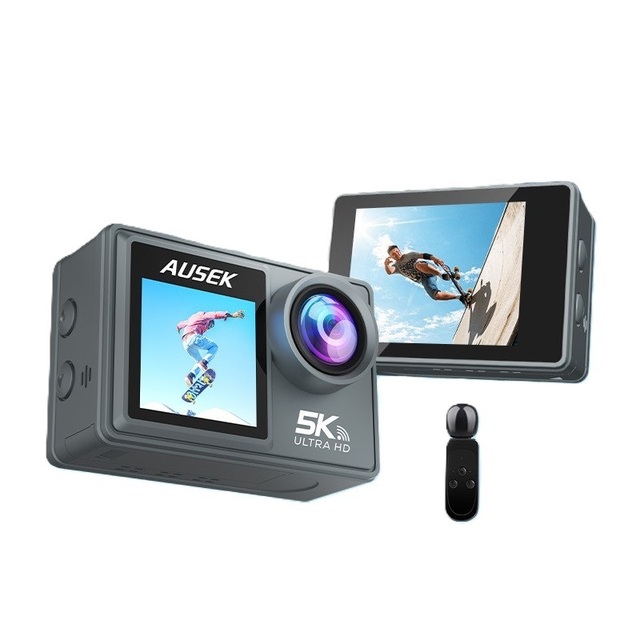 Sport Action Camera Waterproof 5K Ultra HD Touch Screen Night Vision MicroSD WiFi for Motorcycle Bike
