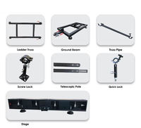 PROMOTION : Support de scène modulaire robuste en alliage d'aluminium pour écran LED, avec pieds réglables pour mur vidéo
