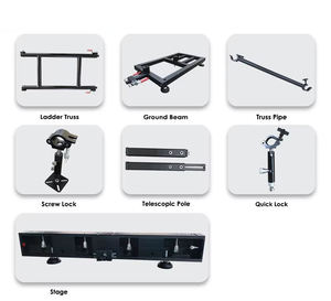 OFERTA ESPECIAL Soporte de Suelo Portátil de Aleación de Aluminio para Pantalla LED, Estructura de Soporte para Video Wall, Patas Ajustables, Modular y Resistente - Product Image 3