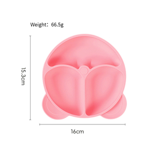 Juego de Vajilla para Bebé de 6 Piezas, Utensilios de Silicona para Comer, Plato con Ventosa, Cuchara, Tenedor, Babero, Vaso y Plato para Niños Pequeños - Product Image 3