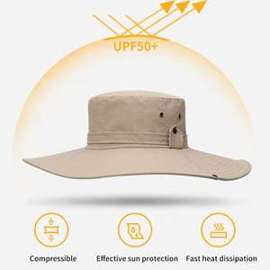 Chapeau de pêcheur imperméable, protection solaire extérieure, large bord, unisexe, pour la randonnée, le camping, les voyages - Product Image 4
