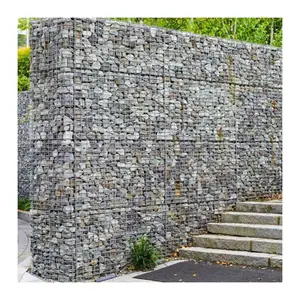 Vente directe d'usine 3.0mm panier de gabion soudé Cage Boîte de gabion soudée galvanisée plongée à chaud