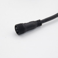 Câble de capteur RVB étanche IP67 connecteur mâle femelle 2/3 broches pour système d'alimentation solaire LED 22/21/19/17AWG Contact cuivre PCB