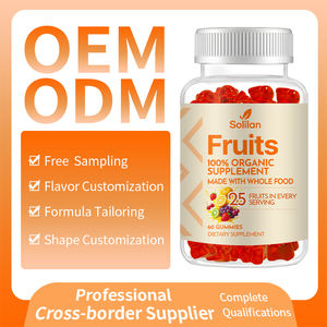 Solilan OEM ODM <span class=keywords><strong>Halal</strong></span> Vegano Orgánico, Mezcla de Extractos de Alimentos Integrales, 25 Frutas y 20 Verduras, Gomitas Superalimentos Verdes para el Apoyo Inmunológico de Adultos - Product Image 5