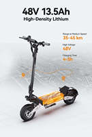 Vente en gros de trottinettes électriques pliantes OOTD T10, vitesse de 50 km/h, charge maximale de 150 kg, étanche IP54, écran LED, trottinette électrique pour adultes, pour les trajets en ville