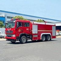 Camion de pompiers de sauvetage d'urgence robuste HOWO 4*2 voiture de camion de pompier avec pompe à incendie