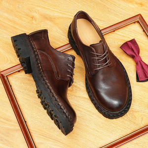 Zapatos Brogue de Hombre, Verano 2025, Nuevo Modelo, Transfronterizos, Tallas Grandes, Transpirables, de Cuero, Formales de Negocios, Estilo Monk, con Grabado, Diseño Sólido - Product Image 3