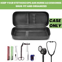Étui rigide en EVA imperméable et portable avec logo personnalisé, fermeture éclair, pour stéthoscope et accessoires d'infirmière, sac décontracté 3M
