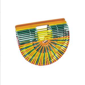 Colorful <b>Bamboo</b> Rectangle Waterproof Storage <b>Basket</b> with Handle Cute Multi-Purpose Neatening - Product Image 2