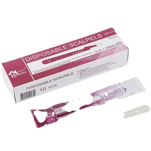 Scalpel Medical Surgical Standard Disposable Scalpel With Stainless And Carbon Steel Blade