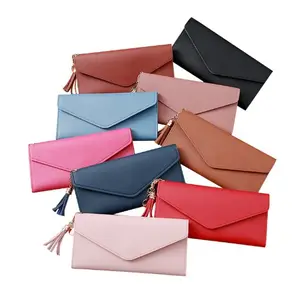 PU Geldbörse Clutch Bag Mode Frauen Brieftasche mit Quasten