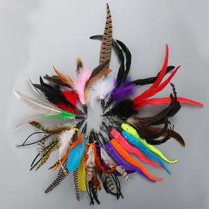 Juguetes divertidos retráctiles verdes y rosas, varilla de palo de madera, Varita interactiva de hadas, juguete de plumas de pollo para interiores para juegos - Product Image 5