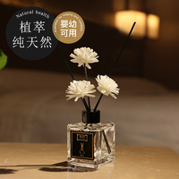 Diffuseur de roseaux à fleurs séchées d'huile essentielle de parfum d'aromathérapie de parfum de décor de voiture de maison de luxe pour l'air frais