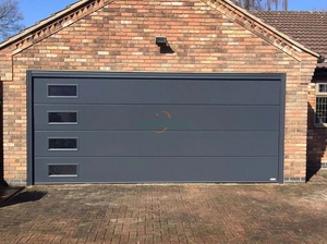 <span class=keywords><strong>Porte</strong></span> <span class=keywords><strong>de</strong></span> <span class=keywords><strong>garage</strong></span> en acier pour l'été, 75 mm d'épaisseur, finition mate, idéale pour les villas en climat chaud - Product Image 5