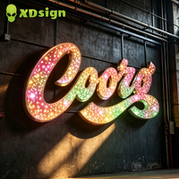 Lettres lumineuses LED personnalisées XDsign pour devanture de magasin, effet ciel étoilé, étanches IPX7, découpées au laser, éclairage décoratif contrôlé par Bluetooth