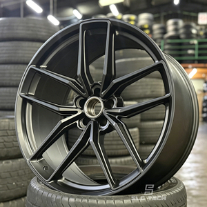 Jantes de voiture en alliage noir à rayons fendus en Y, personnalisées, 19, 20, 21 pouces, pour FF21 BMW Audi <span class=keywords><strong>Tesla</strong></span> Mercedes VW - Product Image 5
