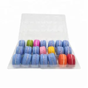 Customize design OEM macarons cakes chocolates plastic blister thermoforming vacuum clamshell packaging