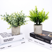 Ensemble de 5 plantes vertes artificielles en pot, best-seller transfrontalier, décoration d'intérieur, plantes artificielles