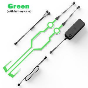 LED motosiklet kask dekorasyon şerit işıklar-su geçirmez ses aktif hızlı/yavaş yanıp sönen kapalı/açık kullanım için - Product Image 2