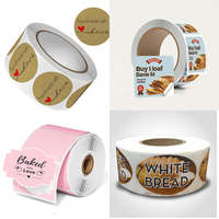 Autocollants faits main pour vous, étiquettes de produits de boulangerie, autocollants d'emballage de boulangerie autocollants personnalisés, étiquettes autocollantes de boulangerie