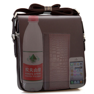 Élégant et de Qualité Designer PU Cuir Imperméable Porte-Documents d'Affaires Petit Carré Sac Messager à Bandoulière pour Hommes - Product Image 5
