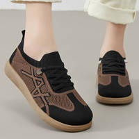 Chaussures d'été respirantes pour femmes, baskets décontractées style allemand, à enfiler, semelle extérieure en PVC, pour la vie quotidienne, en tissu coloré