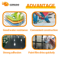 Revêtement liquide antirouille pour toitures en acier acrylique CINGOO, peinture métallique à séchage rapide, application directe sur métal
