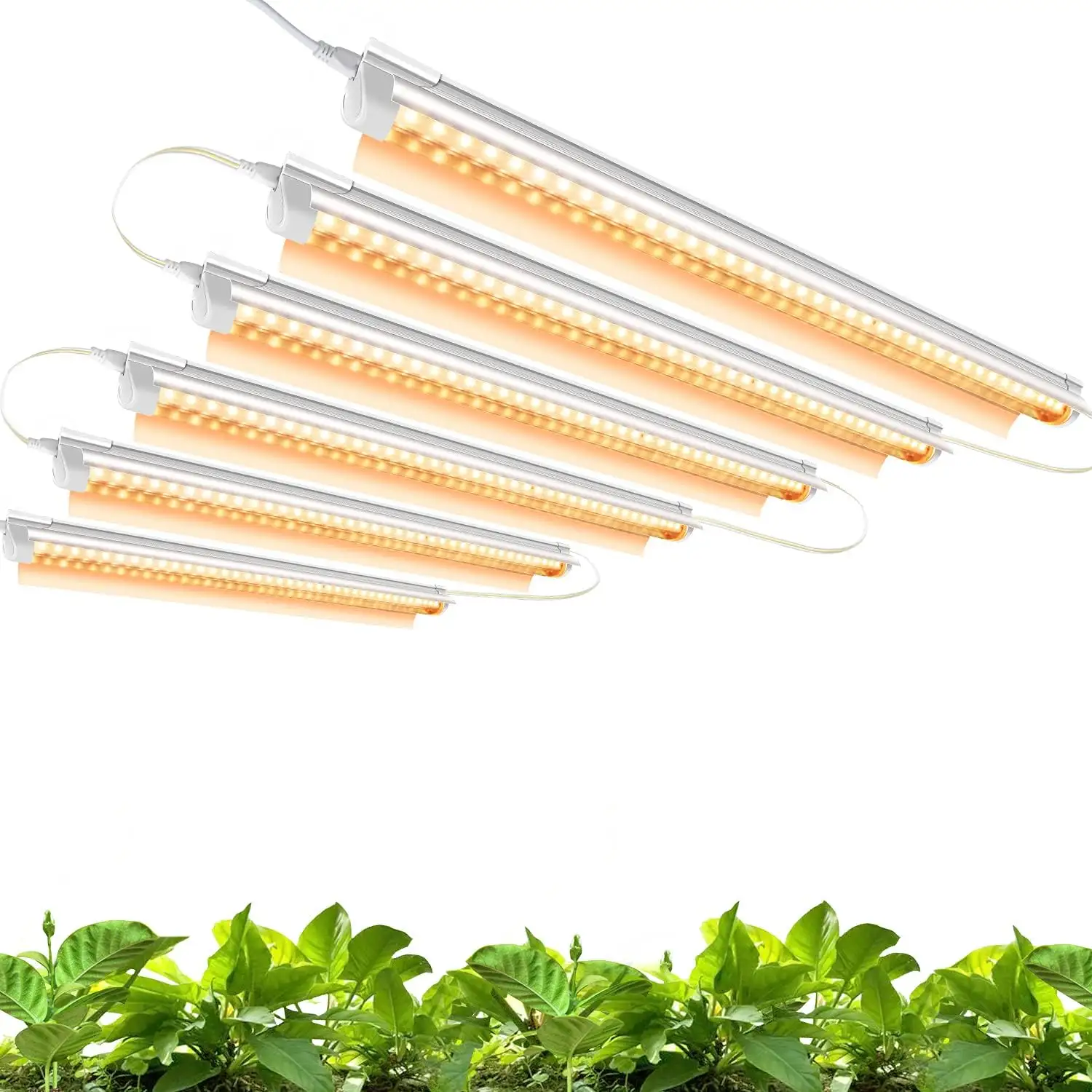 ไฟปลูกพืช T8 LED 2FT แสงจากเรือนกระจกแบบเต็มสเปกตรัมสำหรับแสงแดดพืชไฮโดรโปนิกส์ไฟปลูกผัก