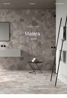Carrelage en porcelaine Terrazzo Matera 600x1200 mm, style moderne minimaliste, absorption d'eau <0,5, pour supermarchés, halls, balcons, salles de bain, salles à manger