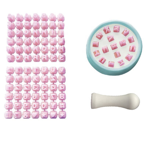 Sellos <span class=keywords><strong>de</strong></span> Galletas Ecológicos <span class=keywords><strong>de</strong></span> Plástico con Letras y Números Personalizados para Galletas, Alfabeto, Números, Símbolos, Cortadores <span class=keywords><strong>de</strong></span> Galletas DIY - Product Image 6