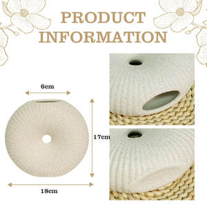 Décor de ferme moderne Vases sur pied en porcelaine <span class=keywords><strong>Vase</strong></span> <span class=keywords><strong>à</strong></span> fleurs <span class=keywords><strong>au</strong></span> <span class=keywords><strong>sol</strong></span> <span class=keywords><strong>Grand</strong></span> <span class=keywords><strong>vase</strong></span> en céramique pour le salon - Product Image 5