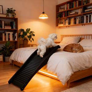 Rampa Pieghevole in Plastica Resistente per Animali Domestici, Scala per Auto e Divano - Product Image 6