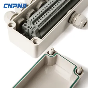 Caja de conexiones de bloque de terminales eléctrico, resistente al agua, IP66/67
