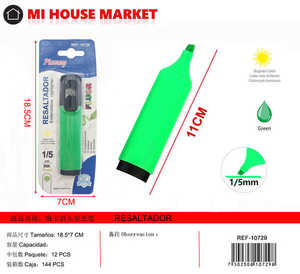 Evidenziatore Plasty Verde Fluorescente Formato Standard per Ufficio e Scuola - Product Image 3