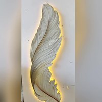 Lampes murales modernes à plumes à LED pour hôtel, salon, télécommande, peinture décorative, éclairage mural décoratif intérieur
