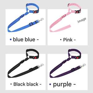 2025 nuevo arnés <span class=keywords><strong>de</strong></span> seguridad para coche <span class=keywords><strong>de</strong></span> mascotas ajustable colorido <span class=keywords><strong>de</strong></span> reflexión nocturna correa elástica con hebilla <span class=keywords><strong>de</strong></span> gancho para perros y gatos - Product Image 5