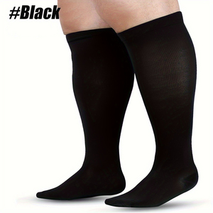 Médical Gradué <span class=keywords><strong>Classe</strong></span> <span class=keywords><strong>2</strong></span> Bout Fermé 23-32 mmHg Mollet Large Plus La Taille Genou Haut Nylon Varices Chaussettes <span class=keywords><strong>De</strong></span> Compression <span class=keywords><strong>Bas</strong></span> - Product Image 4