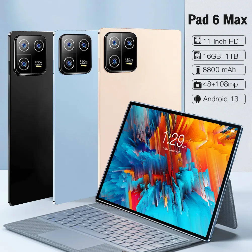 Pad6 Max 16Gb + 512Gb 48mp Touchscreen Alles In Één Paneel Pc Digitale Tekentablet 10 Pulgadas Computer
